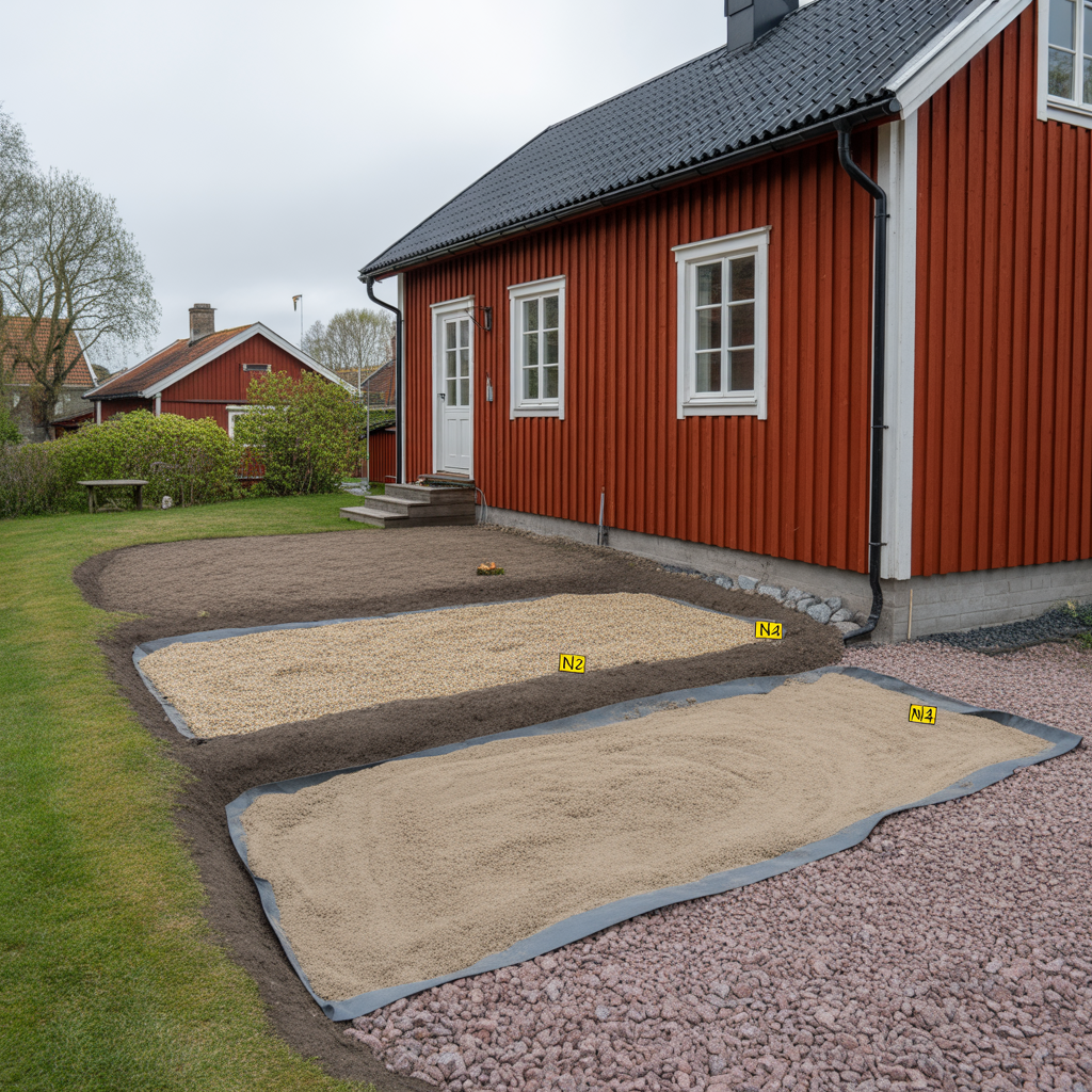 geotextil i markarbete jamforelse av n2 n3 och n4