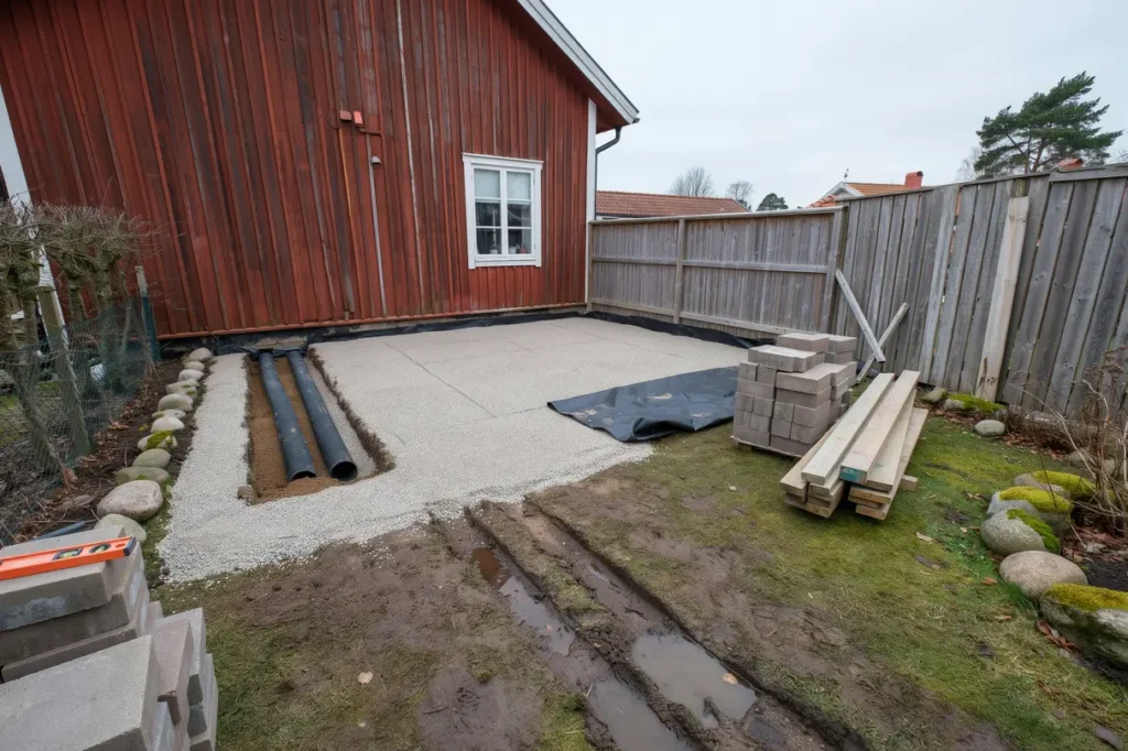 planera markarbetet f r altan och uterum r tt grund dr nering och vanliga fallgropar