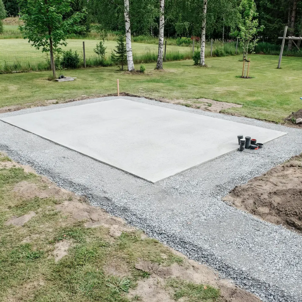 anlagga husgrund gjutning betongplatta goteborg