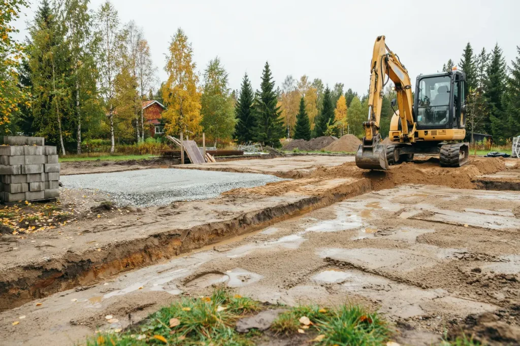 oktober p tomten r tt markarbete f re frost lera och tunga h stregn